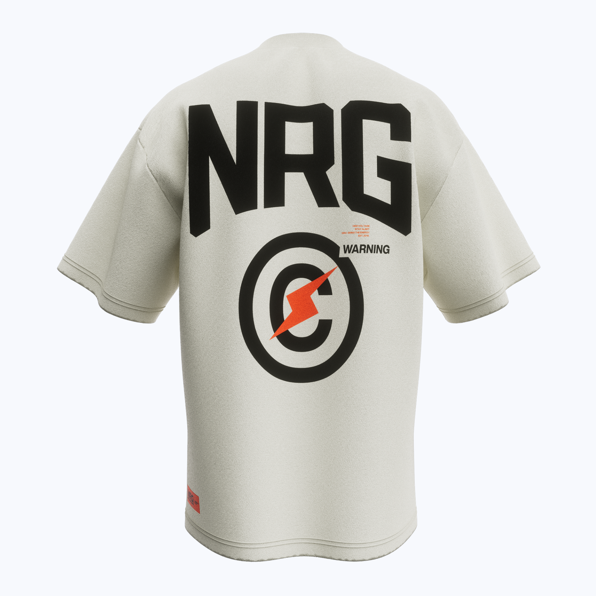 Caution White Tee β High Voltage '24